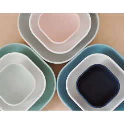 BÉABA Lot de 3 bols silicone gigogne Vert sauge< Goûter Sain|Couverts Vaisselle Et Bavoirs