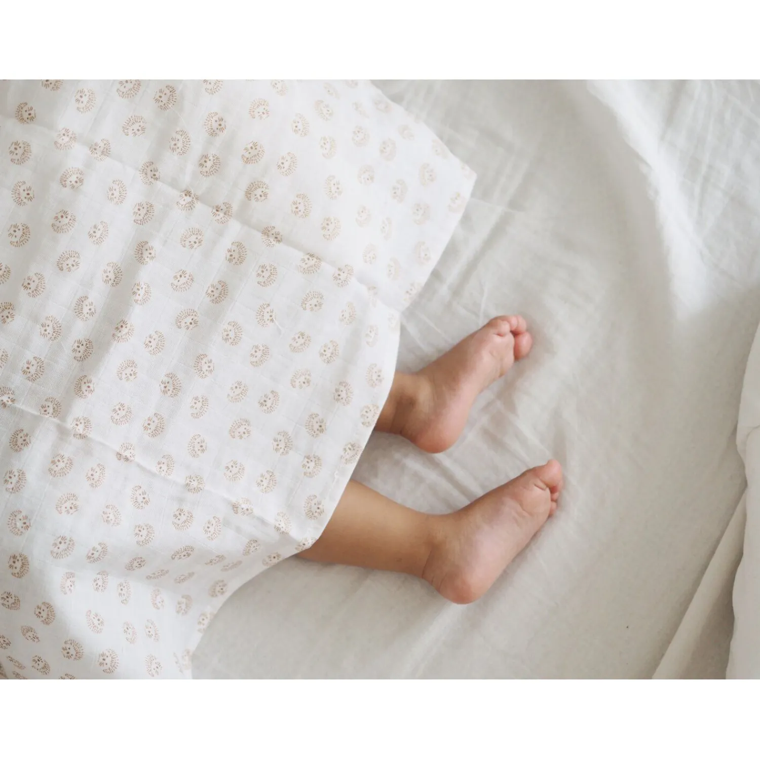 BÉABA Lot de 3 langes en coton Herrisson/Marron< Accessoires De Toilette|Baignoires Et Accessoires