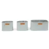 BÉABA Lot de 3 paniers de rangement suspendus Polyester gris< Paniers De Rangement