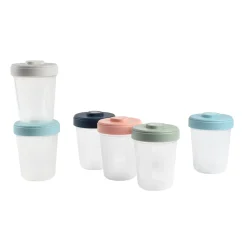 BÉABA Lot de 6 portions clip 2ème âge 250ml< Pots De Conservation