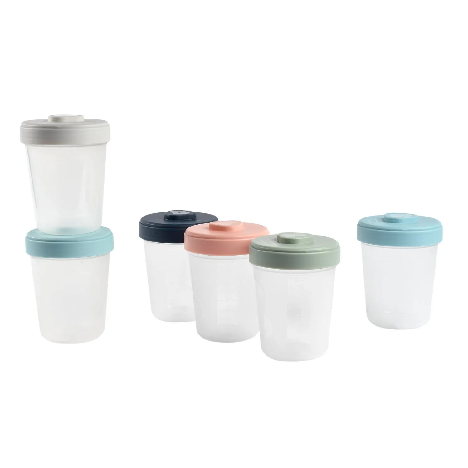 BÉABA Lot de 6 portions clip 2ème âge 250ml< Pots De Conservation