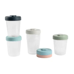 BÉABA Lot de 6 portions clip 2ème âge 250ml< Pots De Conservation