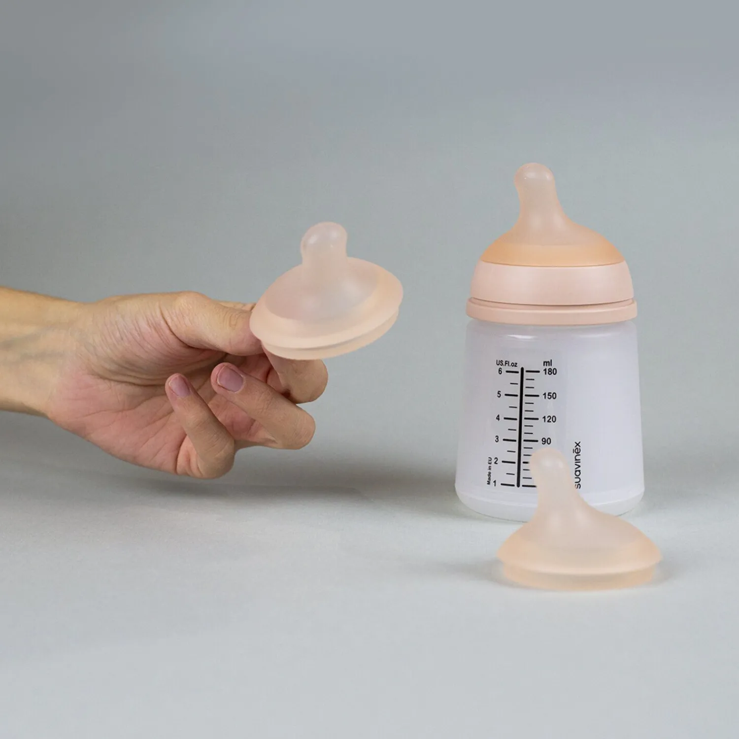 BÉABA Lot de 2 tétines pour biberon anti-colique ZERO.ZERO - Débit Dense< Biberons Et Accessoires