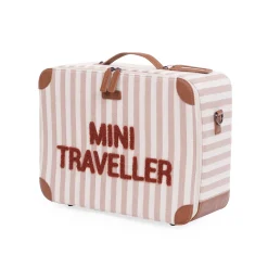BÉABA Mini Traveller Kids Suitcase - Rayures - Nude/Terracotta<Enfant Sacs À Dos Enfant|Sacs De Voyage