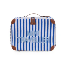 BÉABA Mini Traveller Kids Suitcase - Rayures - Bleu Electrique /Bl<Enfant Sacs À Dos Enfant|Sacs De Voyage