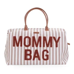 BÉABA Mommy Bag ® Sac à Langer - Rayures - Nude/Terracotta< Sacs De Voyage|Sacs À Langer