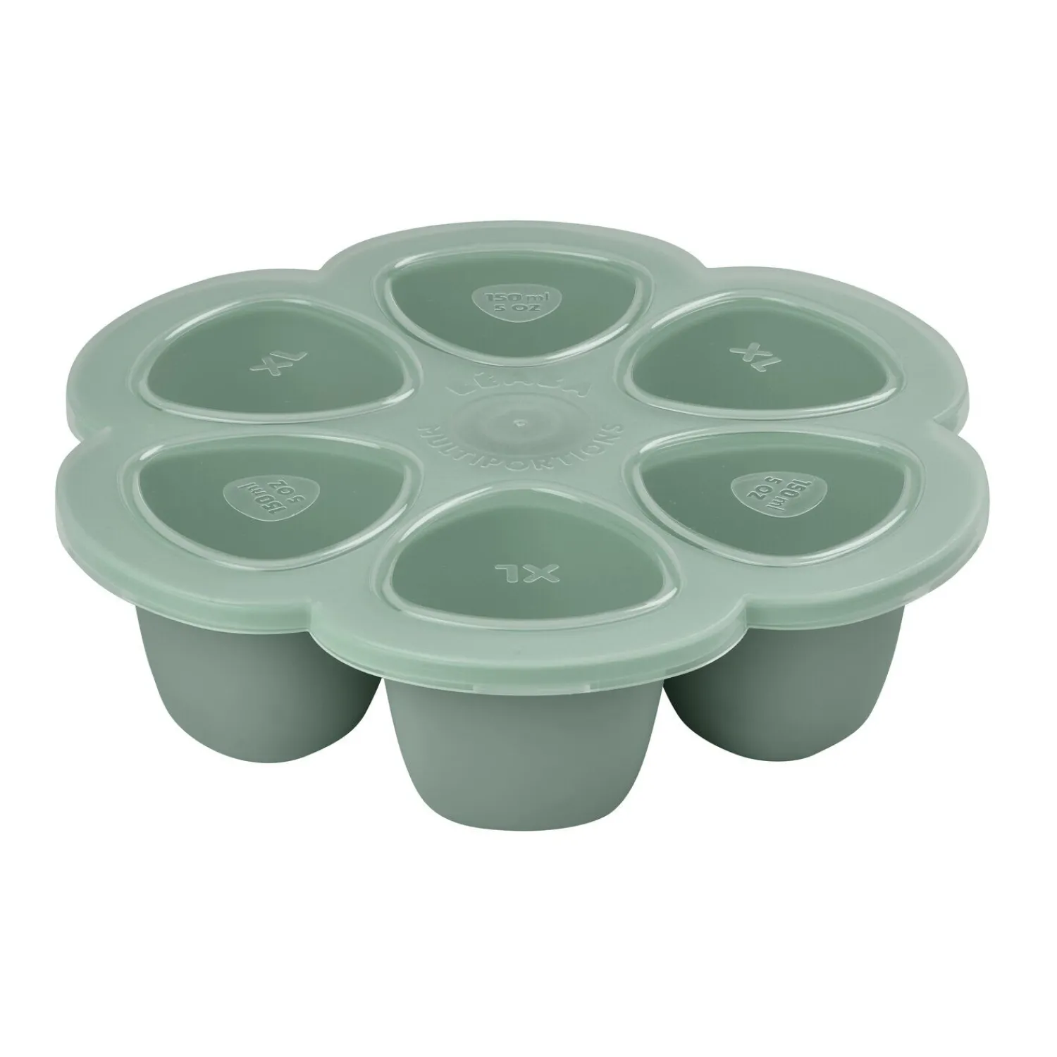 BÉABA Moule multiportions silicone 6X150ml Vert sauge< Pots De Conservation|Pots De Conservation