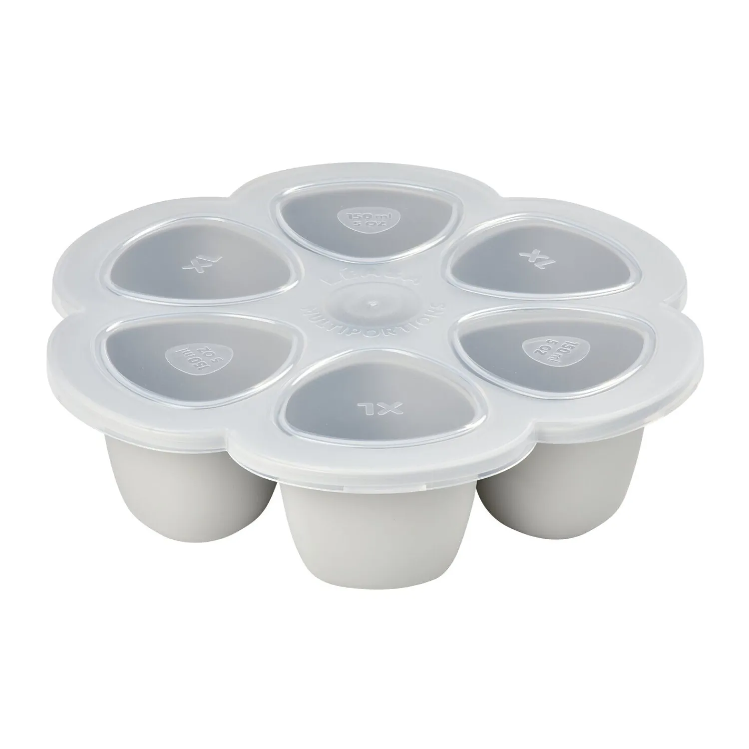 BÉABA Moule multiportions silicone 6X150ml Gris clair< Pots De Conservation|Pots De Conservation