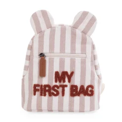 BÉABA My First Bag Sac a dos Enfant - Rayures - Nude/Terracotta<Enfant Sacs À Dos Enfant|Cartables Enfant