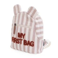 BÉABA My First Bag Sac a dos Enfant - Rayures - Nude/Terracotta<Enfant Sacs À Dos Enfant|Cartables Enfant