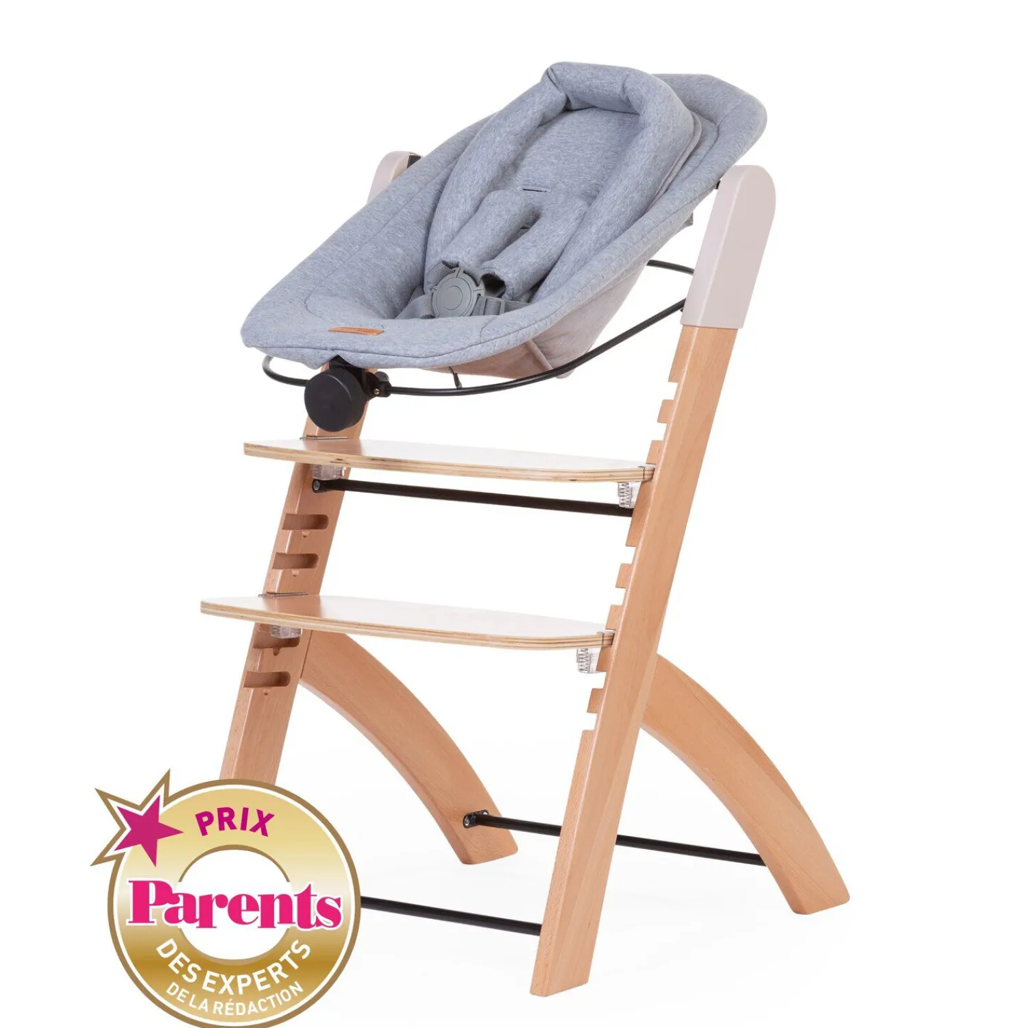 BÉABA Newborn Evosit - Jersey Noir< Chaises En Bois|Chaises Évolutives