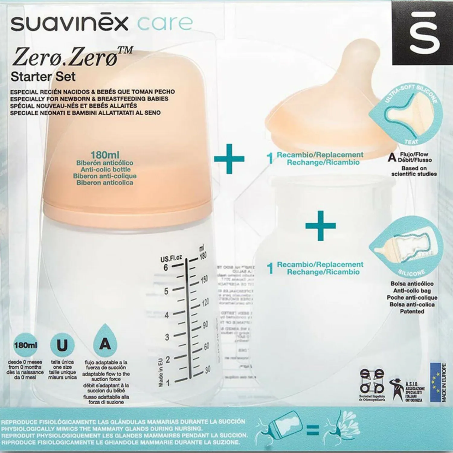 BÉABA Pack biberon ZERO.ZERO - starter set< Biberons Et Accessoires