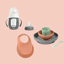 BÉABA Pack Mes Premières Bouchées mineral< Couverts Vaisselle Et Bavoirs