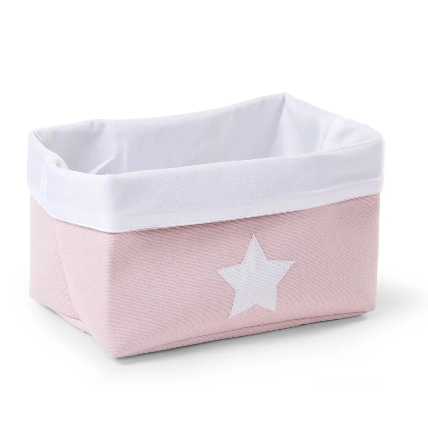 BÉABA Panier De Rangement - 32x20x20 Cm - Toile - Rose Tendre Blan< Paniers De Rangement