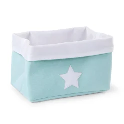 BÉABA Panier De Rangement - 32x20x20 Cm - Toile - Mint Blanc< Paniers De Rangement