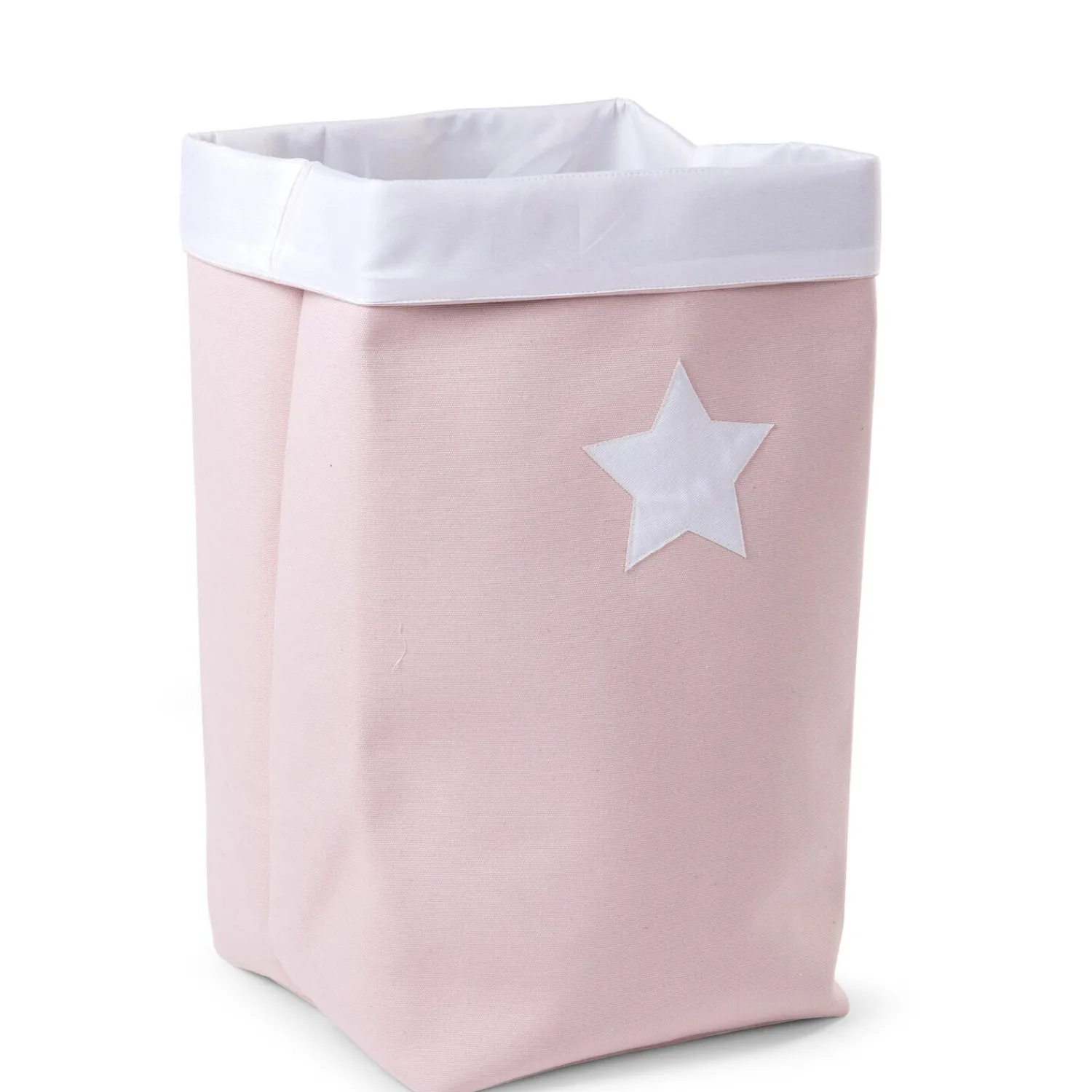 BÉABA Panier De Rangement - 32x32x60 Cm - Toile - Rose Tendre Blan< Paniers De Rangement