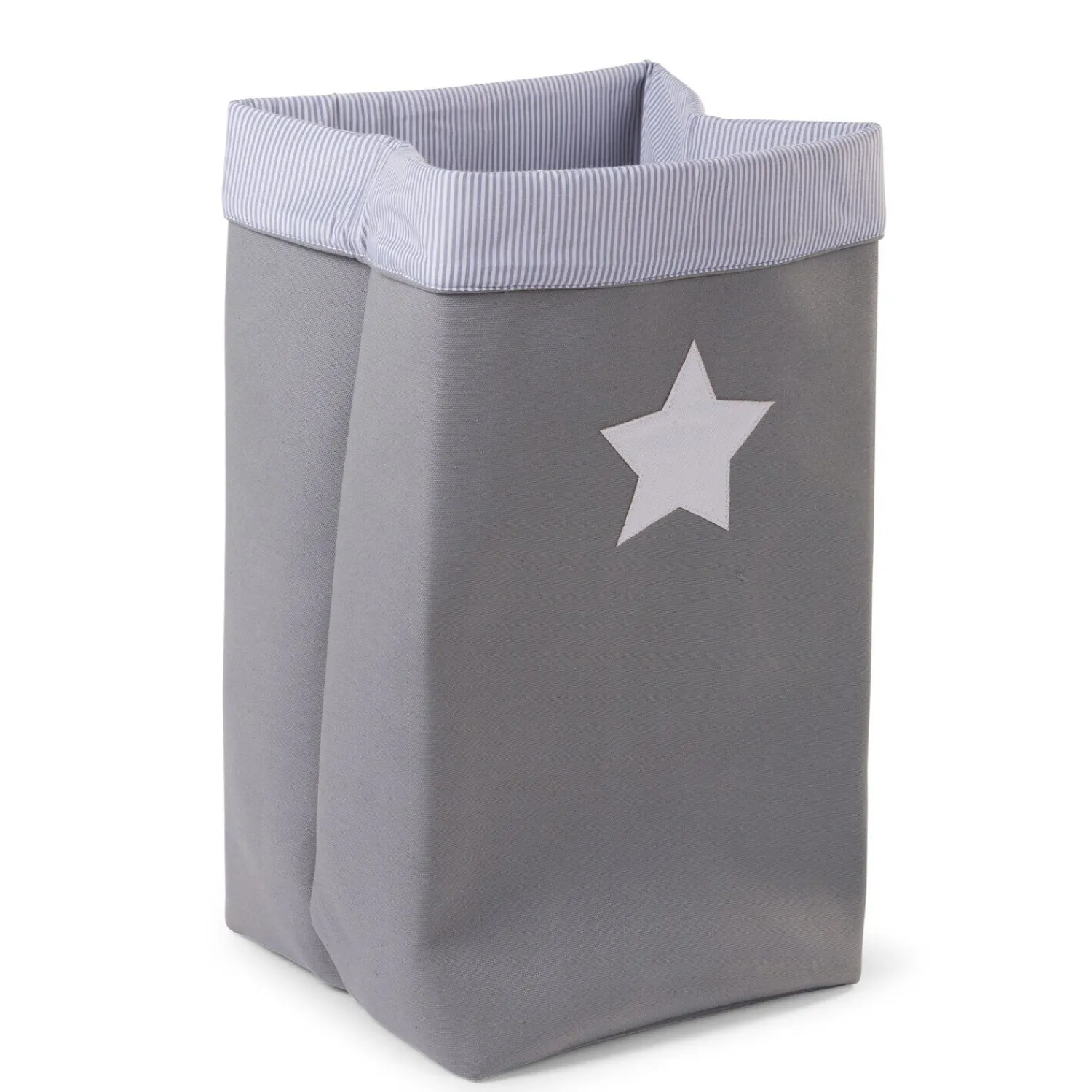 BÉABA Panier De Rangement - 32x32x60 Cm - Toile - Gris Rayures< Paniers De Rangement