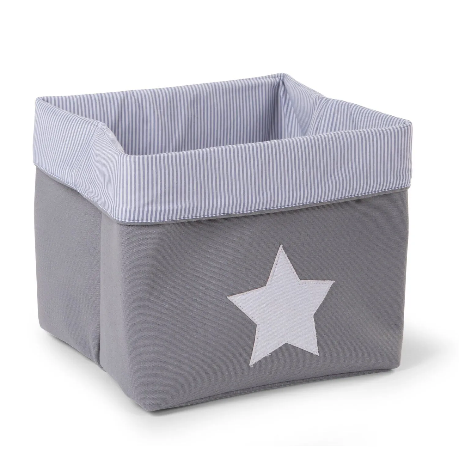 BÉABA Panier De Rangement - 32x32x29 Cm - Toile - Gris Rayures< Paniers De Rangement