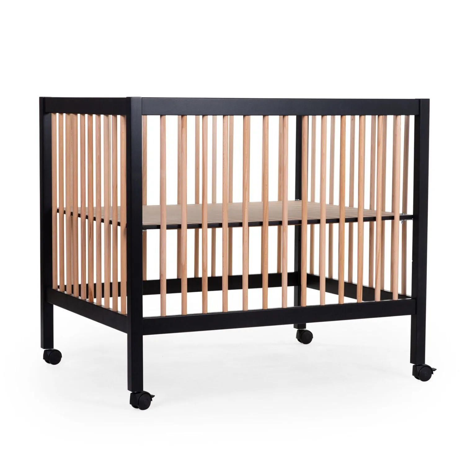 BÉABA Parc 97 + Roues - 95x75 Cm - Bois - / Naturel< Parcs Bébé Et Accessoires