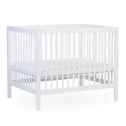 BÉABA Parc 97 + Roues - 95x75 Cm - Bois - Blanc< Parcs Bébé Et Accessoires