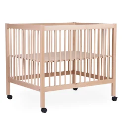 BÉABA Parc 97 + Roues - 95x75 Cm - Bois - Naturel< Parcs Bébé Et Accessoires