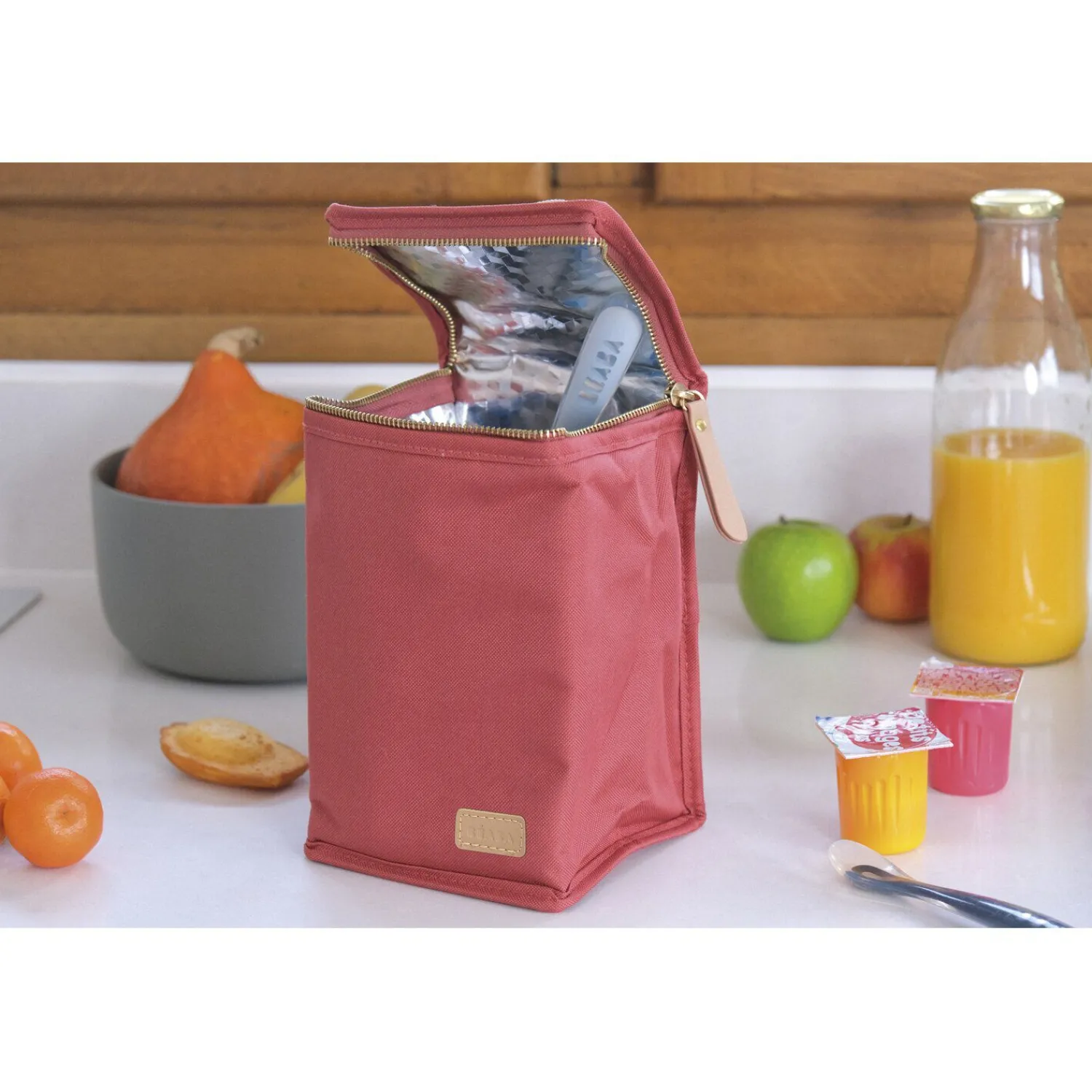 BÉABA Pochette repas isotherme Terracotta< Sacs Isotherme Bébé|Goûter Sain