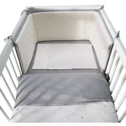BÉABA Protection Lit - 35x170 Cm - Jersey - Gold Dots< Accessoires De Lit