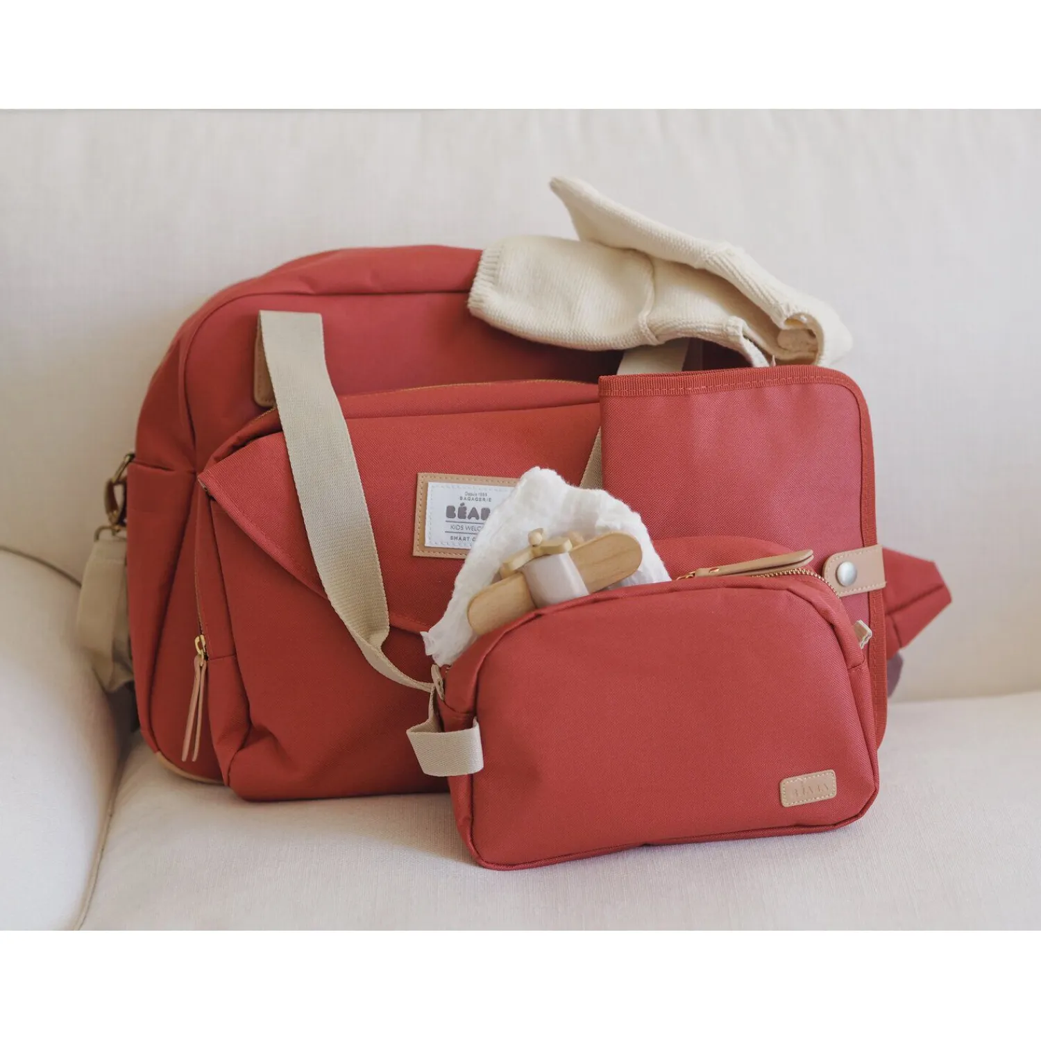 BÉABA Protège carnet de santé Terracotta< Accessoires De Toilette