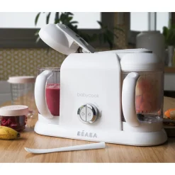 BÉABA Robot cuiseur Babycook® Duo Blanc/Argent< Babycook® Duo