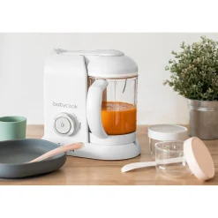 BÉABA Robot cuiseur Babycook® Solo Blanc/Argent< Babycook® Solo
