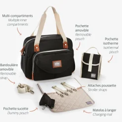 BÉABA Sac à langer Genève Noir< Sacs À Langer