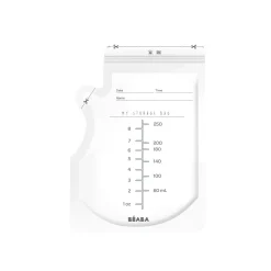 BÉABA Sachets de conservation pour lait maternel 250 ml x 50< Accessoires D'allaitement