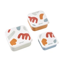 BÉABA Set de 3 boîtes à gouter< Goûter Sain|Pots De Conservation