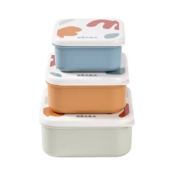BÉABA Set de 3 boîtes à gouter< Goûter Sain|Pots De Conservation