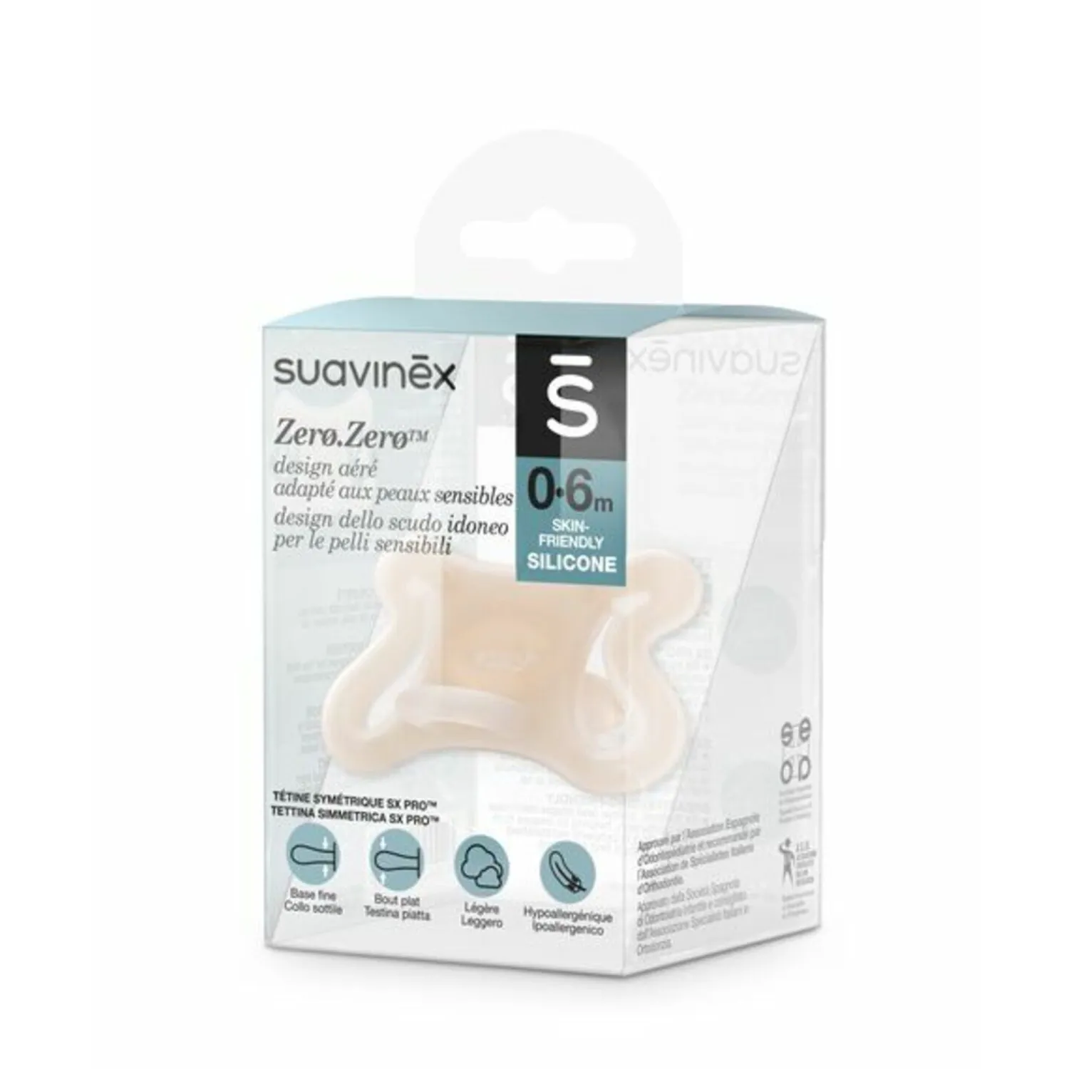 BÉABA Sucette symétrique ZERO.ZERO 0/6m< Tétines, Sucettes Et Accessoires