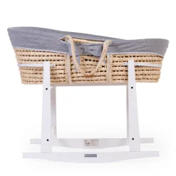 BÉABA Support à bascule panier à moïse en bois blanc< Accessoires De Lit|Berceaux Et Couffins