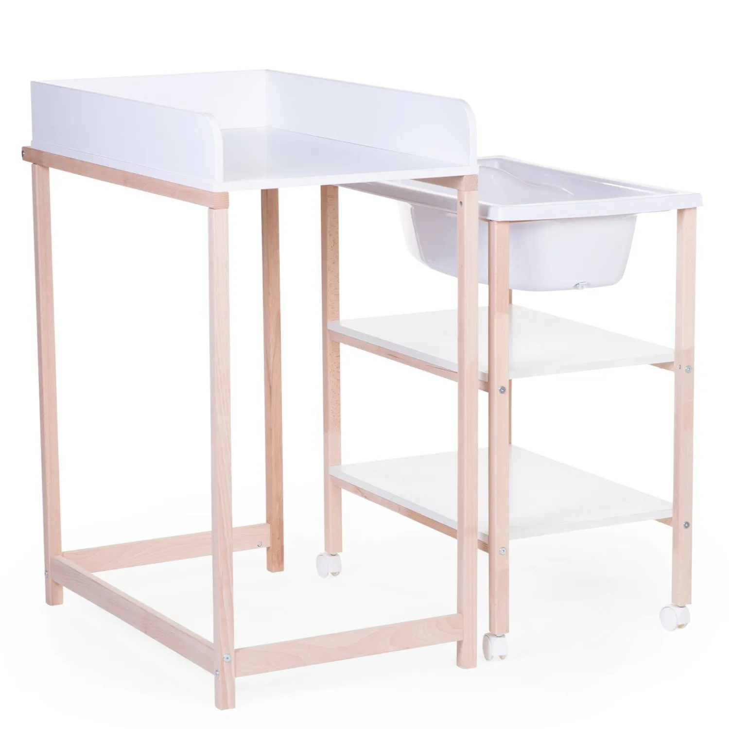 BÉABA Table à langer baignoire naturel blanc< Tables À Langer|Baignoires Et Accessoires