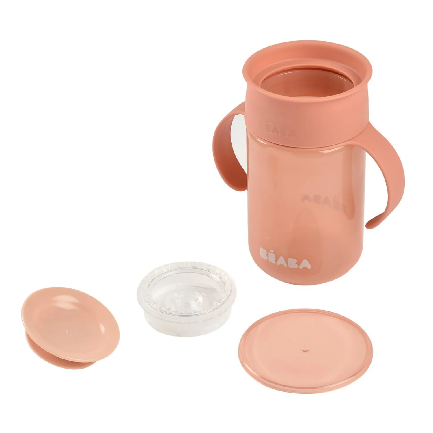 BÉABA Tasse d’apprentissage 360° Rose< Biberons Et Accessoires