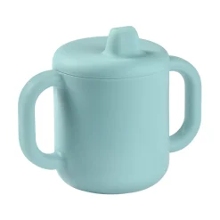BÉABA Tasse d'apprentissage silicone Bleu< Goûter Sain|Couverts Vaisselle Et Bavoirs