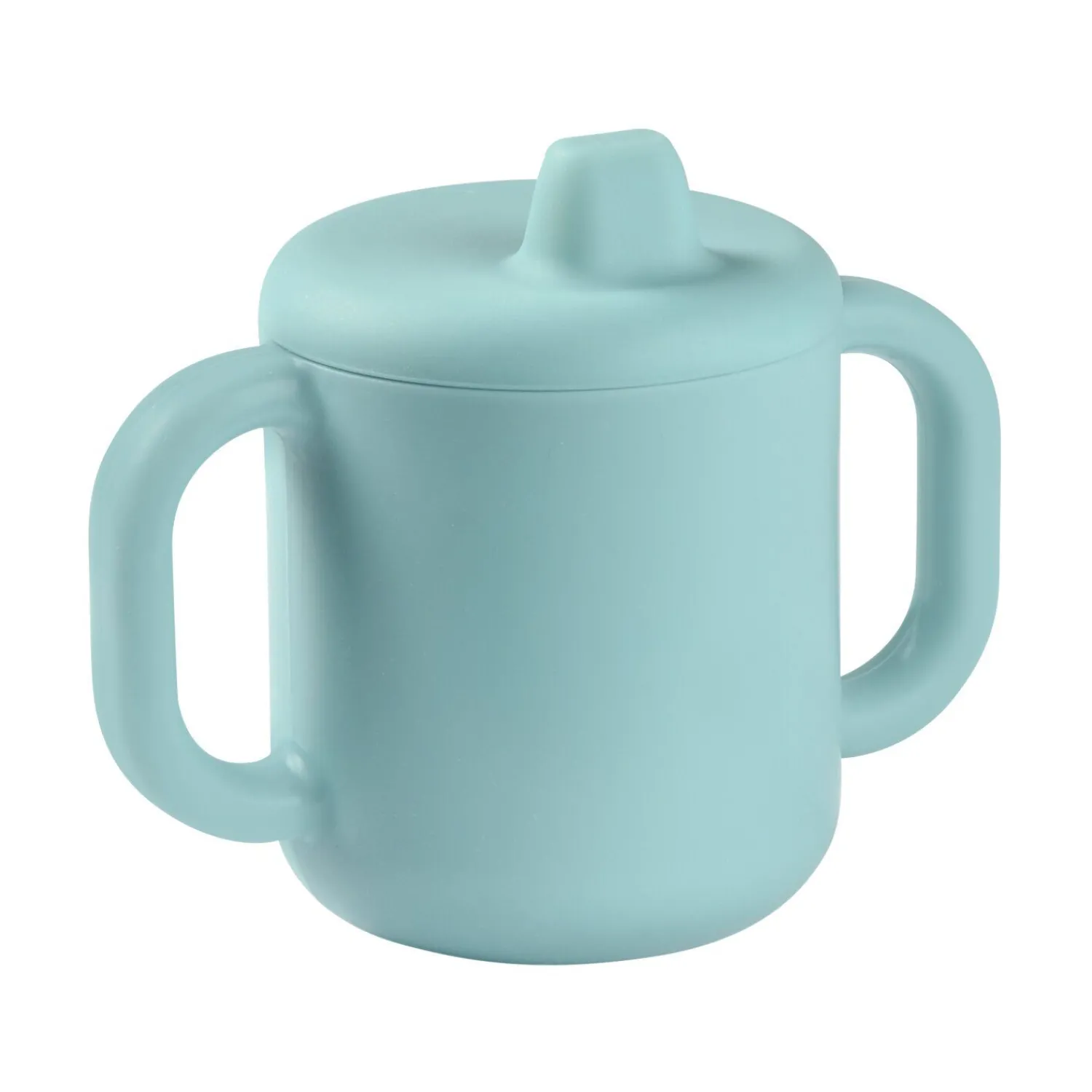 BÉABA Tasse d'apprentissage silicone Bleu< Goûter Sain|Couverts Vaisselle Et Bavoirs