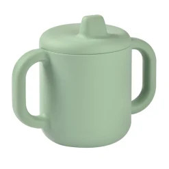 BÉABA Tasse d'apprentissage silicone Vert sauge< Goûter Sain|Couverts Vaisselle Et Bavoirs