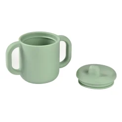BÉABA Tasse d'apprentissage silicone Vert sauge< Goûter Sain|Couverts Vaisselle Et Bavoirs