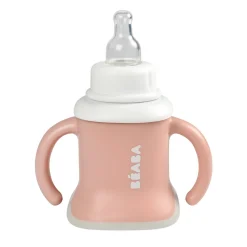 BÉABA Tasse Evoluclip 3 en 1 Vieux rose< Couverts Vaisselle Et Bavoirs|Biberons Et Accessoires