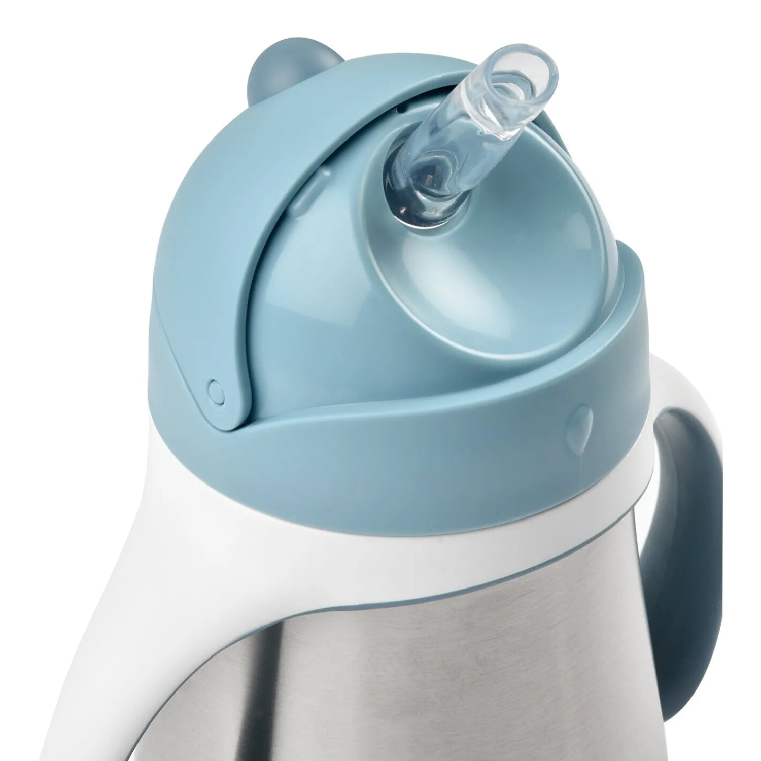 BÉABA Tasse paille inox 250ml Bleu< Couverts Vaisselle Et Bavoirs|Biberons Et Accessoires