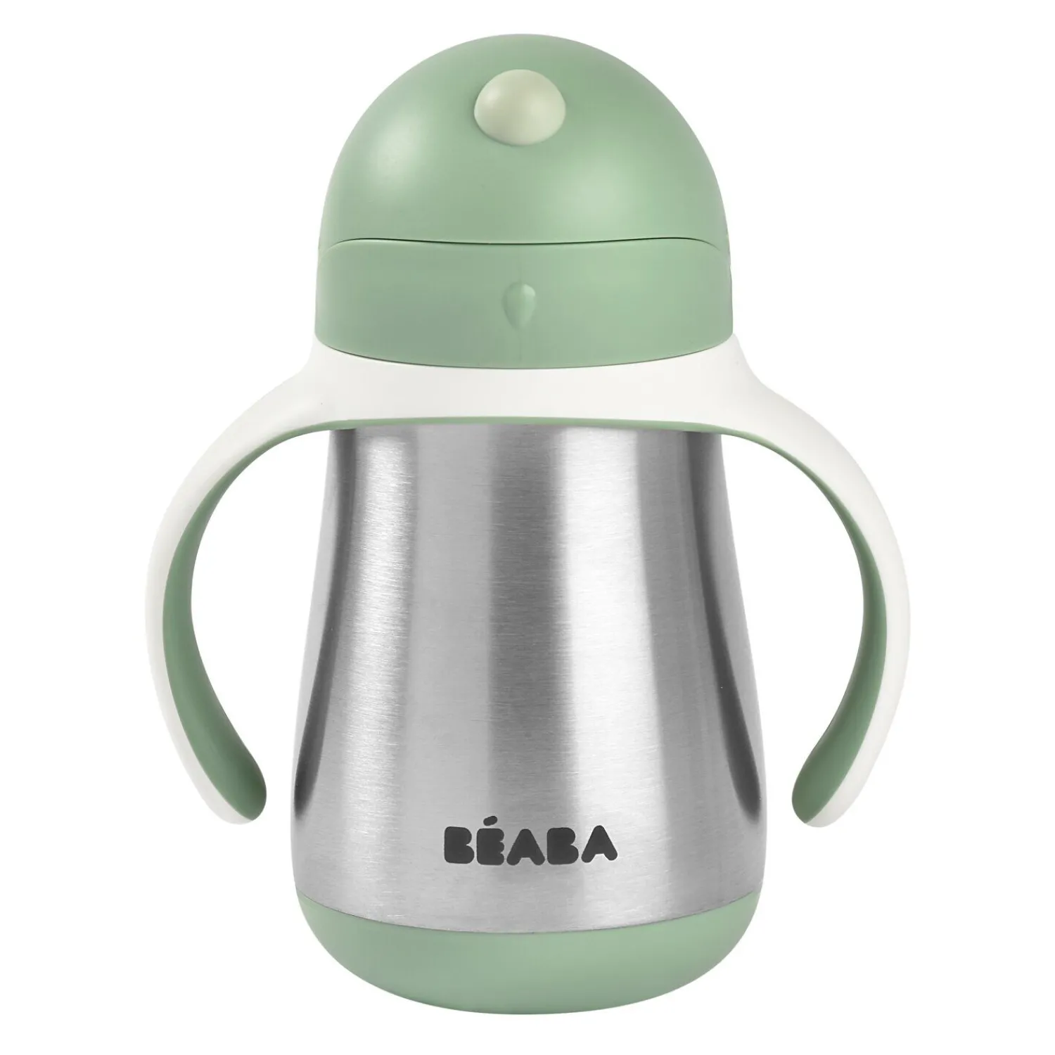 BÉABA Tasse paille inox 250ml Vert sauge< Couverts Vaisselle Et Bavoirs
