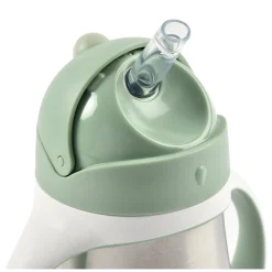 BÉABA Tasse paille inox 250ml Vert sauge< Couverts Vaisselle Et Bavoirs