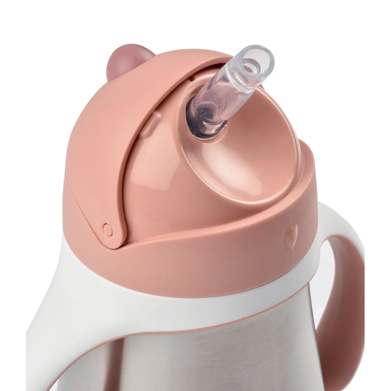 BÉABA Tasse paille inox 250ml Vieux rose< Couverts Vaisselle Et Bavoirs|Biberons Et Accessoires