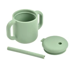 BÉABA Tasse paille silicone Vert sauge< Couverts Vaisselle Et Bavoirs|Biberons Et Accessoires