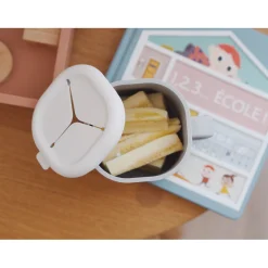 BÉABA Tasse pick'n snack silicone Gris velours< Couverts Vaisselle Et Bavoirs