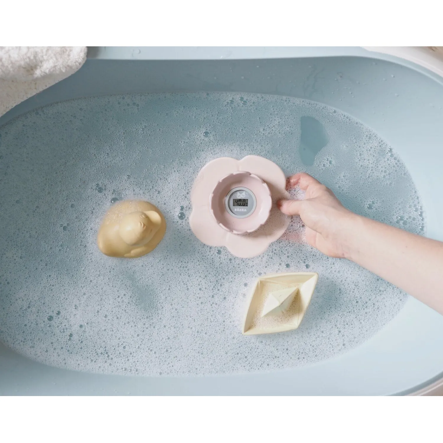 BÉABA Thermomètre de bain Lotus Vieux rose< Thermomètres